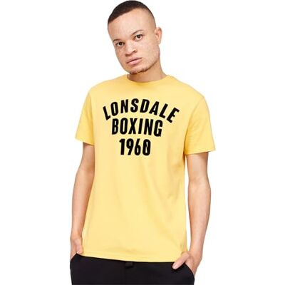 117302 Lonsdale Men's PITSLIGO T-Shirt, żółty/czarny, S, żółty/czarny, S 117302 Lonsdale Men's PITSLIGO T-Shirt, żółty/czarny, S, żółty/czarny, S
