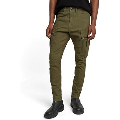 D24307 G-STAR Męskie spodnie cargo z zamkiem błyskawicznym 3D Skinny 2.0, Zielony (Shadow Olive -d504-b230), 30W / 32L D24307 G-STAR Męskie spodnie cargo z zamkiem błyskawicznym 3D Skinny 2.0, Zielony (Shadow Olive -d504-b230), 30W / 32L
