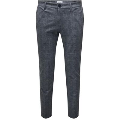22019887 ONLY & SONS Onsmark Check Pants Hy Gw 9887 Noos Spodnie Mężczyźni,Dressblues,29W / 32L 22019887 ONLY & SONS Onsmark Check Pants Hy Gw 9887 Noos Spodnie Mężczyźni,Dressblues,29W / 32L