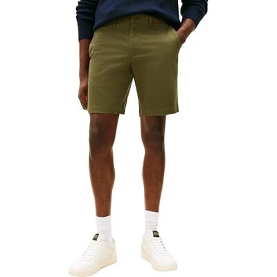 MW0MW23563 Tommy Hilfiger Szorty chinosy męskie, Zielony (ciemnozielony), 29W MW0MW23563 Tommy Hilfiger Szorty chinosy męskie, Zielony (ciemnozielony), 29W
