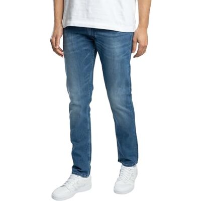 MA972Z.000.261 C39 Replay Męskie dżinsy Slim Straight Leg Grover, 009 Medium Blue, 36W / 32L MA972Z.000.261 C39 Replay Męskie dżinsy Slim Straight Leg Grover, 009 Medium Blue, 36W / 32L