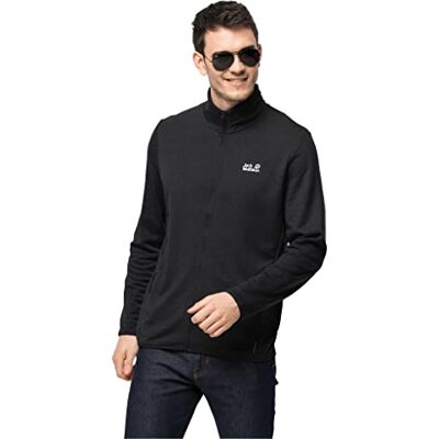 1709871 Jack Wolfskin Męska kurtka Jwp Midlayer M, czarny, L 1709871 Jack Wolfskin Męska kurtka Jwp Midlayer M, czarny, L