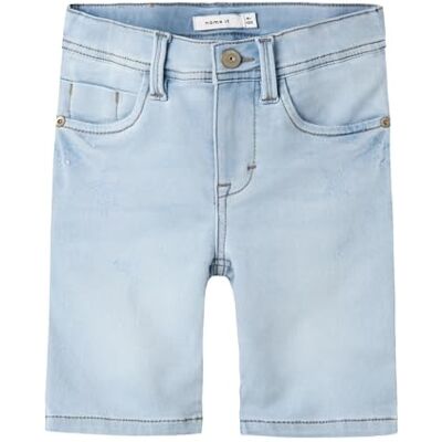 13197351_LightBlueDenim NAME IT Chłopięce szorty jeansowe Slim Fit, jasnoniebieski (light blue denim), 128 13197351_LightBlueDenim NAME IT Chłopięce szorty jeansowe Slim Fit, jasnoniebieski (light blue denim), 128