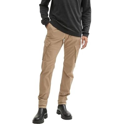 1042567 TOM TAILOR Męskie spodnie cargo typu zwężane, 32240 Mountain Taupe, XL 1042567 TOM TAILOR Męskie spodnie cargo typu zwężane, 32240 Mountain Taupe, XL