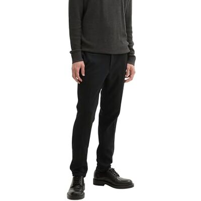 1043618 TOM TAILOR Denim Męskie spodnie slim chinosy, 2999 Black, XS 1043618 TOM TAILOR Denim Męskie spodnie slim chinosy, 2999 Black, XS