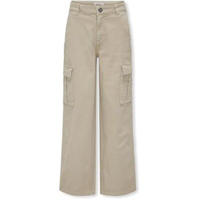 15304049 KOGYARROW-VOX STR Cargo Pant Noos PNT, Spodnie Cargo, Krem, 128 15304049 KOGYARROW-VOX STR Cargo Pant Noos PNT, Spodnie Cargo, Krem, 128