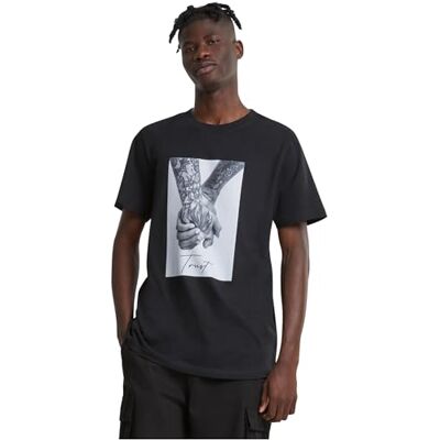 MT1690-00007-0039 Mister Tee Męski T-shirt Trust 2.0 Tee, dostępny w wielu różnych kolorach, rozmiary od XS do 5XL, czarny, 4XL MT1690-00007-0039 Mister Tee Męski T-shirt Trust 2.0 Tee, dostępny w wielu różnych kolorach, rozmiary od XS do 5XL, czarny, 4XL