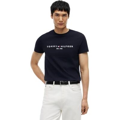 MW0MW11465 Tommy Hilfiger Tommy Logo Tee Koszulka, Czarny, XL MW0MW11465 Tommy Hilfiger Tommy Logo Tee Koszulka, Czarny, XL