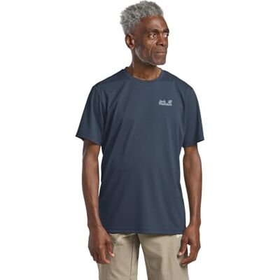 1809811_C0412 Jack Wolfskin Koszulka męska Delgami S/S M, Midnight Sky, XL, Niebo o północy, XL 1809811_C0412 Jack Wolfskin Koszulka męska Delgami S/S M, Midnight Sky, XL, Niebo o północy, XL