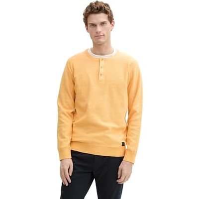 1045658 TOM TAILOR Sweter męski, 37713 Peachy Orange Tonal Finestripe, XXL 1045658 TOM TAILOR Sweter męski, 37713 Peachy Orange Tonal Finestripe, XXL