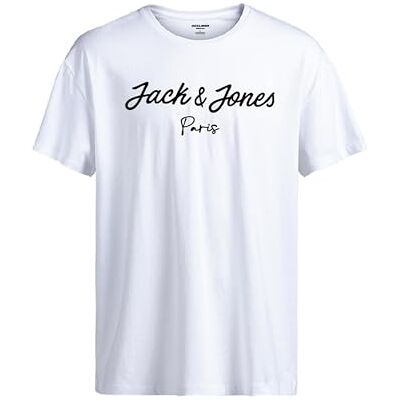 12264425 JACK & JONES T-shirt męski, Bright White, XS 12264425 JACK & JONES T-shirt męski, Bright White, XS