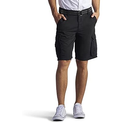22833 Lee Men's Big and Tall New Belted Wyoming Cargo Short, Black, 54 22833 Lee Men's Big and Tall New Belted Wyoming Cargo Short, Black, 54