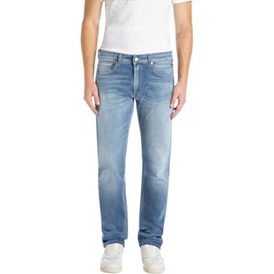 MA972 .000.285 916 REPLAY Męskie dżinsy Straight Fit Grover, 009 Medium Blue, 33W / 30L MA972 .000.285 916 REPLAY Męskie dżinsy Straight Fit Grover, 009 Medium Blue, 33W / 30L
