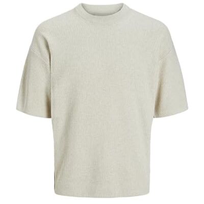 12271482-4706547 JACK & JONES Jprcckaleb Knit Crew Neck Ss męski, whitecap gray, L 12271482-4706547 JACK & JONES Jprcckaleb Knit Crew Neck Ss męski, whitecap gray, L