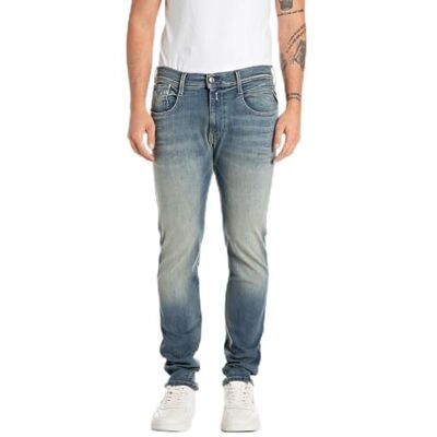 M914E .000.661 523 Replay Męskie dżinsy Slim Fit Anbass Hyperflex Dust, 009 Medium Blue, 32W / 32L M914E .000.661 523 Replay Męskie dżinsy Slim Fit Anbass Hyperflex Dust, 009 Medium Blue, 32W / 32L