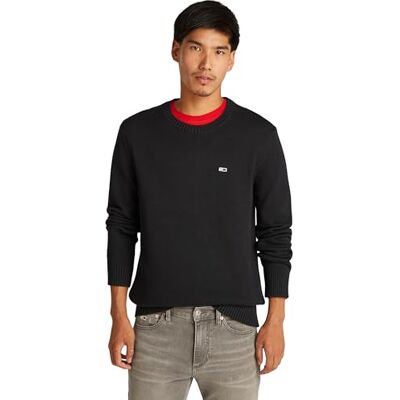 DM0DM18370BDSXXL Tommy Jeans Męski sweter TJM Slim ESSNTLS C-Neck DM0DM18370 Sweter, czarny (czarny), XXL, czarny (czarny), XXL DM0DM18370BDSXXL Tommy Jeans Męski sweter TJM Slim ESSNTLS C-Neck DM0DM18370 Sweter, czarny (czarny), XXL, czarny (czarny), XXL