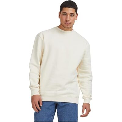 TB014E Urban Classics Męska bluza polarowa Crewneck, luźna bluza dla mężczyzn, luźny krój, dostępna w wielu wariantach kolorystycznych, rozmiary S-5XL, Whitesand, L TB014E Urban Classics Męska bluza polarowa Crewneck, luźna bluza dla mężczyzn, luźny krój, dostępna w wielu wariantach kolorystycznych, rozmiary S-5XL, Whitesand, L