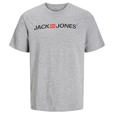 12137126-Detail:SLIM FIT - MELANGE JACK & JONES Jjecorp Logo Tee Ss Crew Neck Noos Podkoszulek Mężczyźni, Light Grey Melange, XS 12137126-Detail:SLIM FIT - MELANGE JACK & JONES Jjecorp Logo Tee Ss Crew Neck Noos Podkoszulek Mężczyźni, Light Grey Melange, XS