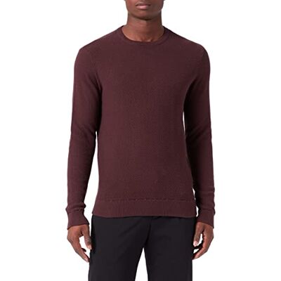 20503984 CASUAL FRIDAY Męski sweter Karlo Structured Crew Neck Knit, 191619/Fudge, 3XL 20503984 CASUAL FRIDAY Męski sweter Karlo Structured Crew Neck Knit, 191619/Fudge, 3XL