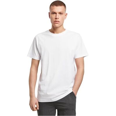 BY136-00220-0054 Build Your Brand Męski T-shirt Organic Round Neck, biały, XL BY136-00220-0054 Build Your Brand Męski T-shirt Organic Round Neck, biały, XL