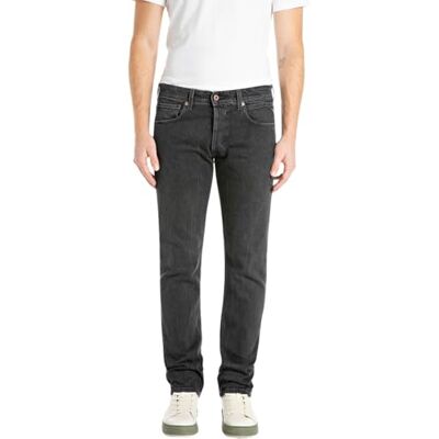MA972R.000.739 956 REPLAY Męskie dżinsy Grover Original, Black Delavé 099 (czarne), 31 W/32 L, 099 Black Delavé, 31W / 32L MA972R.000.739 956 REPLAY Męskie dżinsy Grover Original, Black Delavé 099 (czarne), 31 W/32 L, 099 Black Delavé, 31W / 32L