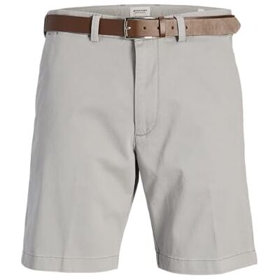 12269368-4650427 Jack & Jones Jpstmarco Jjfranco Chino Shorts W Belt, Ultimate Grey, M 12269368-4650427 Jack & Jones Jpstmarco Jjfranco Chino Shorts W Belt, Ultimate Grey, M