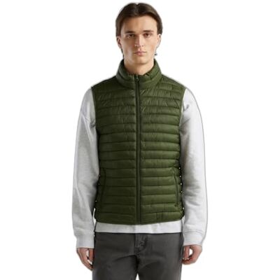 2BA2UJ005 United Colors of Benetton GILET, Ciemny wojskowy zielony 35Y, S 2BA2UJ005 United Colors of Benetton GILET, Ciemny wojskowy zielony 35Y, S