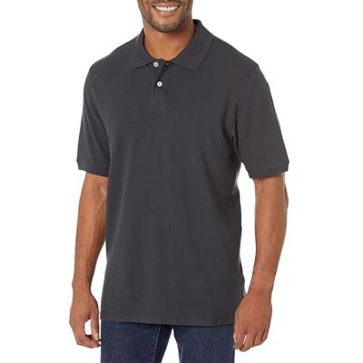 F16AE40000 Amazon Essentials Men's Bawełniana koszulka polo pique regular fit (dostępna w wersjach Big i Tall), Czarny, S F16AE40000 Amazon Essentials Men's Bawełniana koszulka polo pique regular fit (dostępna w wersjach Big i Tall), Czarny, S