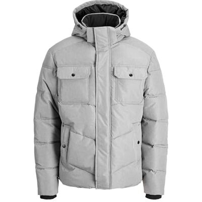 12279687-4783134 JACK & JONES Męska kurtka puchowa Jjmorgan, Light Grey Melange, S, jasnoszary melanżowy, S 12279687-4783134 JACK & JONES Męska kurtka puchowa Jjmorgan, Light Grey Melange, S, jasnoszary melanżowy, S