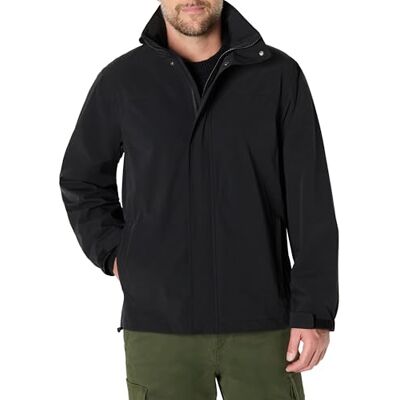 AEMN71508_Black Amazon Essentials Męska wodoodporna kurtka przeciwdeszczowa, Czarny, XL AEMN71508_Black Amazon Essentials Męska wodoodporna kurtka przeciwdeszczowa, Czarny, XL