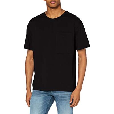 3BL0J18D7 United Colors of Benetton Męski T-shirt sweter, Nero 100., XS 3BL0J18D7 United Colors of Benetton Męski T-shirt sweter, Nero 100., XS