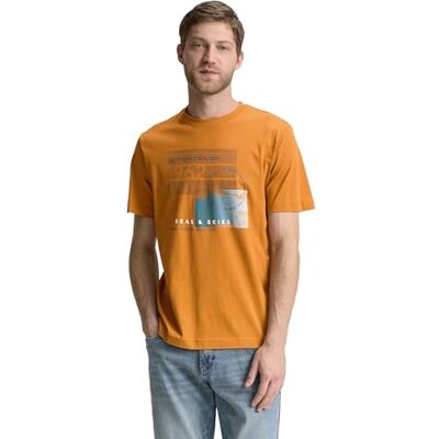 1046792 TOM TAILOR T-shirt męski, 10821 Masło orzechowe brązowe, XS 1046792 TOM TAILOR T-shirt męski, 10821 Masło orzechowe brązowe, XS
