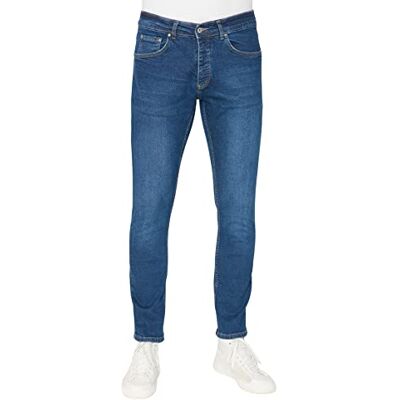 TMNAW23JE00054 Trendyol Męskie dżinsy o prostym kroju slim fit, normalna talia, grantowy, 29 TMNAW23JE00054 Trendyol Męskie dżinsy o prostym kroju slim fit, normalna talia, grantowy, 29