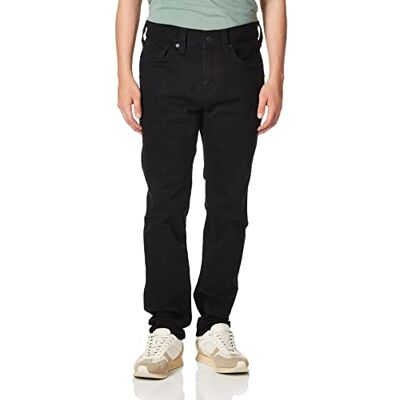 102204 True Religion Męski dżinsy Rocco Skinny Fit z tylną klapą, Czarne płukanie ciała, 30W x 32L 102204 True Religion Męski dżinsy Rocco Skinny Fit z tylną klapą, Czarne płukanie ciała, 30W x 32L