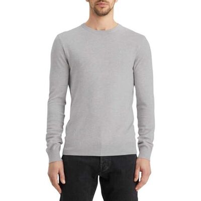 179183 Scotch & Soda Męski sweter wiskozowy, szary melanż, M 179183 Scotch & Soda Męski sweter wiskozowy, szary melanż, M