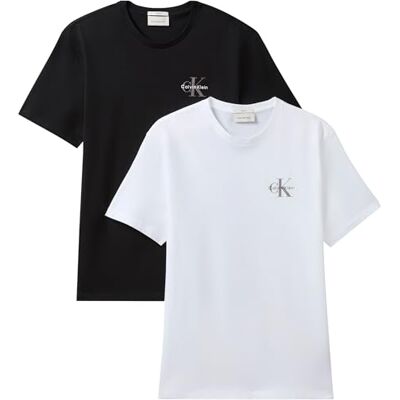 LV04RF279G Calvin Klein Męskie koszulki Ss 30S Classic Micro Monologo Te , Multi, XXL LV04RF279G Calvin Klein Męskie koszulki Ss 30S Classic Micro Monologo Te , Multi, XXL