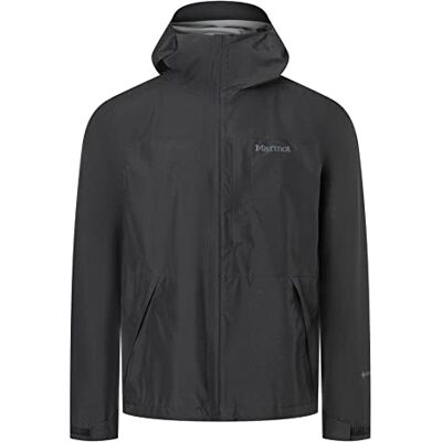M12681 Marmot Meżczyzni Minimalist Jacket, Wodoodporna kurtka GORE-TEX, wodoodporny płaszcz przeciwdeszczowy do jazdy na rowerze, oddychająca wiatrówka hardshell jako kurtka przejściowa, Black, S M12681 Marmot Meżczyzni Minimalist Jacket, Wodoodporna kurtka GORE-TEX, wodoodporny płaszcz przeciwdeszczowy do jazdy na rowerze, oddychająca wiatrówka hardshell jako kurtka przejściowa, Black, S