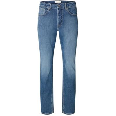 16101119-4967087 SELECTED MEN Slh75-Slim Cleo Flex Mb 616 Jeans Noos, niebieski (medium blue denim), 32W / 32L 16101119-4967087 SELECTED MEN Slh75-Slim Cleo Flex Mb 616 Jeans Noos, niebieski (medium blue denim), 32W / 32L