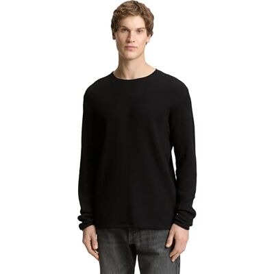 1042517 TOM TAILOR Denim Sweter męski, 2999 Black, M 1042517 TOM TAILOR Denim Sweter męski, 2999 Black, M