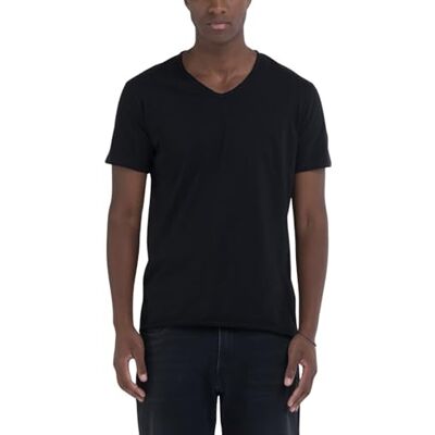 M3591A.000.2660 Replay Męski Basic T-Shirt Regular Fit V-Neck, 098 BLACK, 3XL M3591A.000.2660 Replay Męski Basic T-Shirt Regular Fit V-Neck, 098 BLACK, 3XL