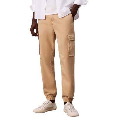 LV04RD608GPF2XL Calvin Klein Męskie spodnie skinny Elastic Cotton Cargo Lv04rd608g luźne spodnie, brązowe (trawertyn), XL, brązowy (trawertyn), XL LV04RD608GPF2XL Calvin Klein Męskie spodnie skinny Elastic Cotton Cargo Lv04rd608g luźne spodnie, brązowe (trawertyn), XL, brązowy (trawertyn), XL
