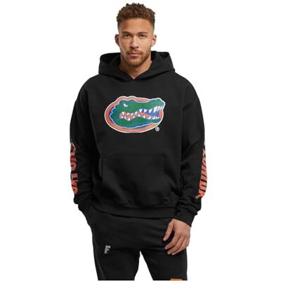 MT3732 Mister Tee Upscale Męska bluza z kapturem Florida Gators Multi Logo Oversize, bluza z kapturem, nadruk z przodu i na plecach, rozmiary XS-5XL, czarny, L MT3732 Mister Tee Upscale Męska bluza z kapturem Florida Gators Multi Logo Oversize, bluza z kapturem, nadruk z przodu i na plecach, rozmiary XS-5XL, czarny, L