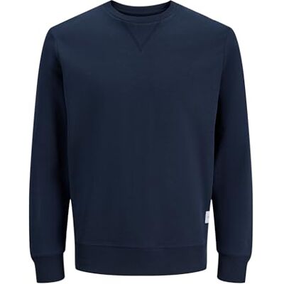 12181903 JACK & JONES Jjebasic Sweat Crew Neck Noos Bluza sportowa Mężczyźni , Navy Blazer/Fit:reg , L 12181903 JACK & JONES Jjebasic Sweat Crew Neck Noos Bluza sportowa Mężczyźni , Navy Blazer/Fit:reg , L