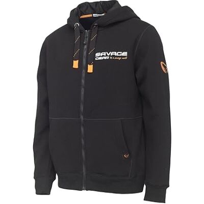 SVS73691 Savage Gear Urban Zip Hoodie wytrzymała bawełniano-poliestrowa bluza dla wędkarzy, wędkarzy, myśliwych i na kemping miękki, szczotkowany polar, regulowany krój, duże kieszenie z przodu XXL SVS73691 Savage Gear Urban Zip Hoodie wytrzymała bawełniano-poliestrowa bluza dla wędkarzy, wędkarzy, myśliwych i na kemping miękki, szczotkowany polar, regulowany krój, duże kieszenie z przodu XXL