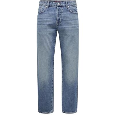 22032879-4699484 ONLY & SONS Onsedge Straight Box Tai DNM Mu Otl, niebieski (medium blue denim), 31W / 34L 22032879-4699484 ONLY & SONS Onsedge Straight Box Tai DNM Mu Otl, niebieski (medium blue denim), 31W / 34L