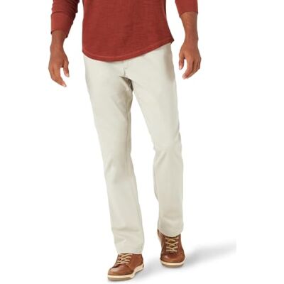 42765 Lee Męskie spodnie Extreme Motion Flat Front Relaxed Taper, Gołąb, 36W / 32L 42765 Lee Męskie spodnie Extreme Motion Flat Front Relaxed Taper, Gołąb, 36W / 32L