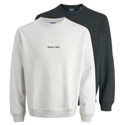12291479-4938762 JACK & JONES Jornorrebro Emb Sweat Crew Noos 2Pk Mp, Forest River, M 12291479-4938762 JACK & JONES Jornorrebro Emb Sweat Crew Noos 2Pk Mp, Forest River, M