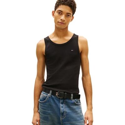 DM0DM207690XNXL Tommy Jeans Męskie TJM Xslim 2Pck Rib Tank Ext Dm0Dm20769 Inne T-shirty, Multi (Czarny/Czarny), XL DM0DM207690XNXL Tommy Jeans Męskie TJM Xslim 2Pck Rib Tank Ext Dm0Dm20769 Inne T-shirty, Multi (Czarny/Czarny), XL