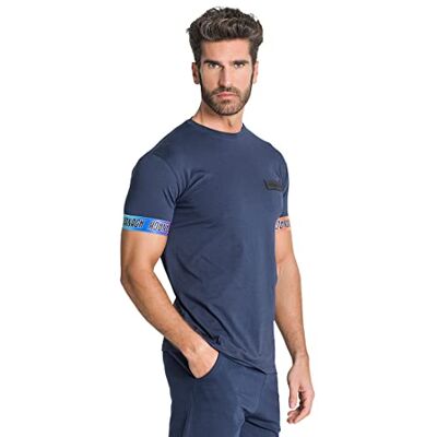 GKM005271 Gianni Kavanagh Blue Chromatica Elastic koszulka męska T-Shirt, Niebieski, M GKM005271 Gianni Kavanagh Blue Chromatica Elastic koszulka męska T-Shirt, Niebieski, M