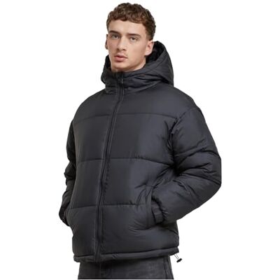TB7257 Urban Classics M?ska kurtka przej?ciowa Basic Puffer Jacket With Hood, lekka m?ska kurtka puchowa z kapturem, regularny krój, rozmiary S-5XL, czarny, 3XL TB7257 Urban Classics M?ska kurtka przej?ciowa Basic Puffer Jacket With Hood, lekka m?ska kurtka puchowa z kapturem, regularny krój, rozmiary S-5XL, czarny, 3XL